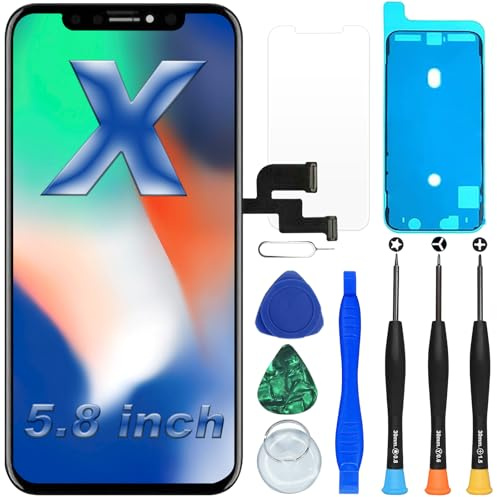 DIGI4U LCD Screen Replacement for iPhone X, Display Assembly with Repair Tools, Clear Vision & Stable Temperature, Smart Choice for Everyday Use