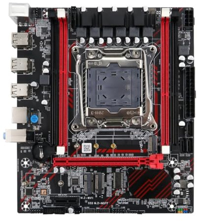 Kit set scheda madre X99 con 2011-3 2676 V3 e DDR3 16 GB (2 * 8 GB) 1600 MHz Dual M.2 NVME(Motherboards)