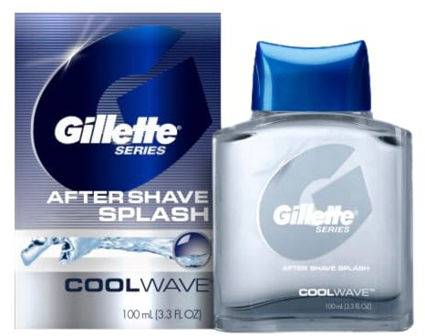 Gillette Series Cool Wave After Shave, Aftershave for Men, After Shave Cologne Men, 3.3 fl oz, 100 ml, After Shave Lotion for Men, Post Shave Balm Men, Aftershave, Mens Aftershave, Aftershave Balm