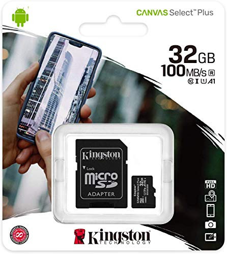 Original Kingston micro SD memory card SDHC 32GB for Samsung Galaxy J3 (7) (2017) Duos32GB.