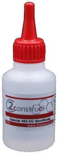 2Construct Sekundenkleber Serie 483 (niederviskos/dünnflüssig, 50 g Flasche)