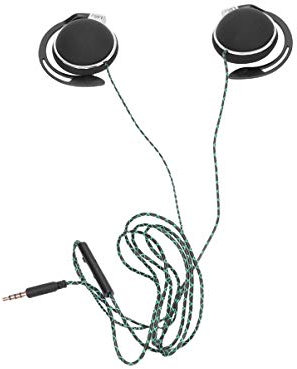Hemobllo Sportliche Aural Kopfhörer Mit Mikrofon Und Tuning-Spitzen Für Täglichen Gebrauch Und Sportaktivitäten Leicht Und Schweißresistent Schwarz