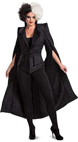 Disguise Deluxe Cruella Live Action Finale Kostüm für Erwachsene, Schwarz, Plus (18-20)