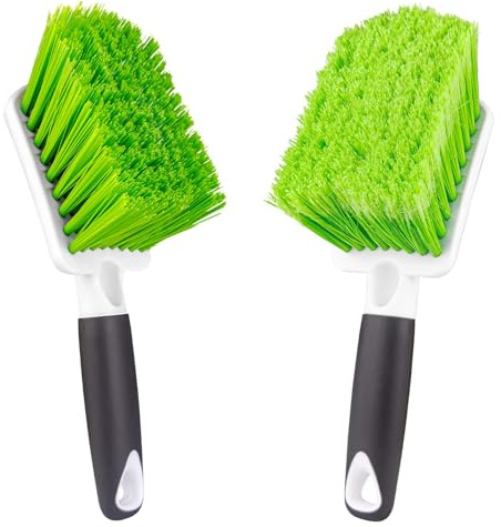 ITTAHO Lot de 2 brosses de Nettoyage intérieur de Voiture, nettoyant pour Tapis et Rembourrage, Maison, siège, Bateau, Camion, SUV et Moto, Brillant