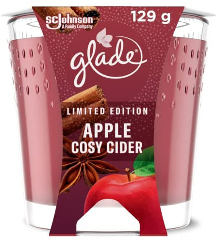 Glade Candle Duftkerze Apfelwein, 129 g, 3 Stück