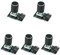 QWORK 5 Stück KY-040 Drehgeber Rotary Encoder Modul, 360 Grad Drehwinkelgeber mit Druckknopf, für Arduino