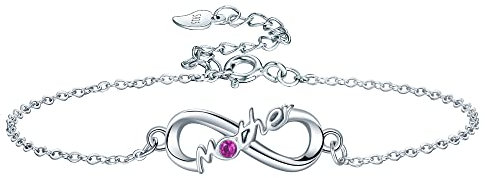 Lydreewam Mutter Armband für Damen 925 Sterling Silber Unendlichkeit Mama Armband für Muttertag Geburtstag Erntedankfest Weihnachten Geschenke, verstellbar 16+3cm