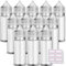 12 x 30 ml Fläschchen, leere Flasche, flüssige Flasche, konischer Verschluss, einfarbig, mit Etiketten 30 ml