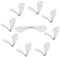 SUNNYCLUE 1 Box 100 Stück Schmetterlingsflügel Anhänger Stoffflügel Dekoration Libellenflügel Charms Für Frauen DIY Ohrring Schmuckherstellung Indoor Home Party Decor Crafts Blumenweiß