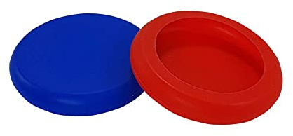 Nobby 61552 Silikon Dosendeckel rot + blau; 2 Stück, Ø 9 cm