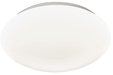KHG LED-Deckenleuchte, Schirm mit Sternenhimmeleffekt, 50 cm Durchmesser, aus Metall/Kunststoff, Farbtemperatur 3.000 K, 880 lm Lichtleistung, 12 W Gesamtleistung, ideal für Wohn- und Schlafzimmer