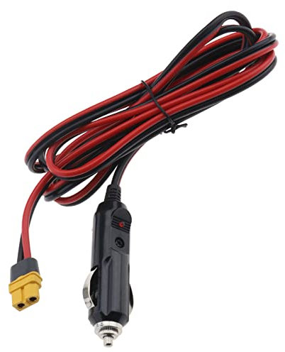 Zigarettenanzünder auf XT60 Kabel 6,5ft 2m Auto Zigarettenanzünder Stecker auf XT60 Buchse Kabel Plug and Play Zigarettenanzünder Verlängerungskabel 18AWG