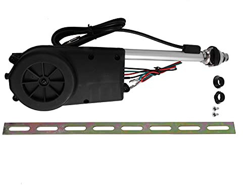 INTCHE Antenne de Voiture Kit DC12V éLectrique Antenne Radio Automatique Antenne Booster Puissance Camion Camion Antenne