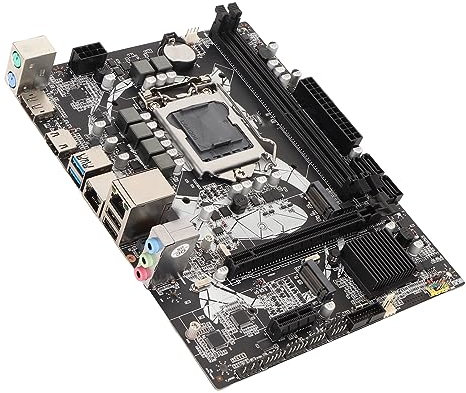 B460M DDR4 MATX Motherboard, Computer Motherboard LGA1200 (10th Generation CPU), PCI E3.0, 5.1 Channel Sound Card, Support DP HDMI PCIE 1X, M.2 NVM, SATA3.0, 10*USB