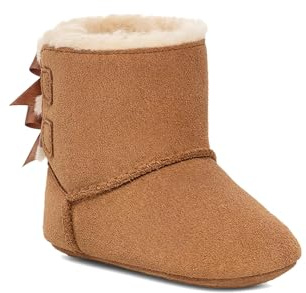 UGG Mädchen Baby Bailey Schleife Mode-Stiefel, Kastanienbraun, 20.5 EU