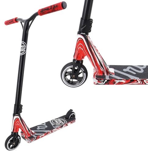 Motion Stunt Scooter - Urban | Freestyle Scooter für Kinder und Jugendliche | Trick Roller mit ABEC 9 Kugellagern | 110 mm Wheels für ultimativen Speed (Fire)