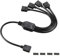 upHere gaming ARGB Fan Hub,Adaptador para computadora 5V 3PIN ARGB,Ventilador Hub Splitter Cable Soporta hasta 4 Ventiladores (53ARGB)…