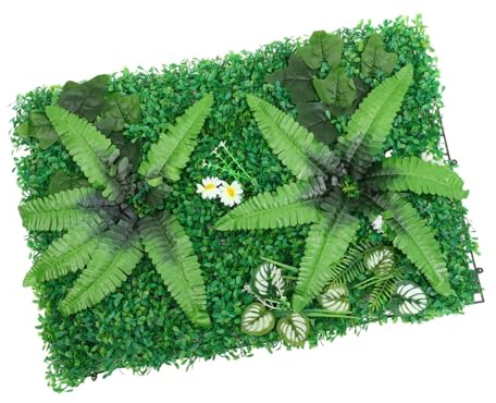 RORPOIR Artificial Hedge Wall Panel Greenery Green Wall Planters Outdoor Railing Planter Fake Plants Panels Easy Install Decorative
