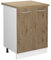 Vicco Küchenunterschrank R-Line, Küchenkommode, Artisan-Eiche/Weiß, 60 cm, AP Eiche