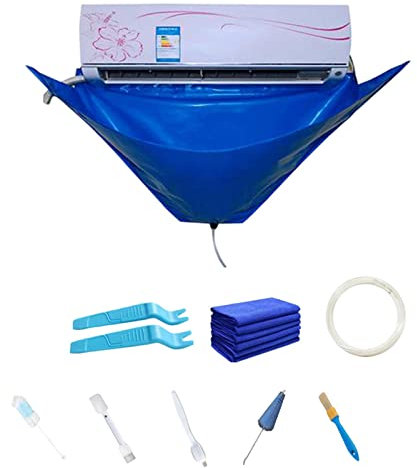 Kit De Limpieza De Aire Acondicionado, Cubierta De Limpieza De Aire Acondicionado Dividida, Bolsa De Servicio De Aire Acondicionado Montada En La Pared, Cubierta Limpia Para Lavado De Polvo De Aire