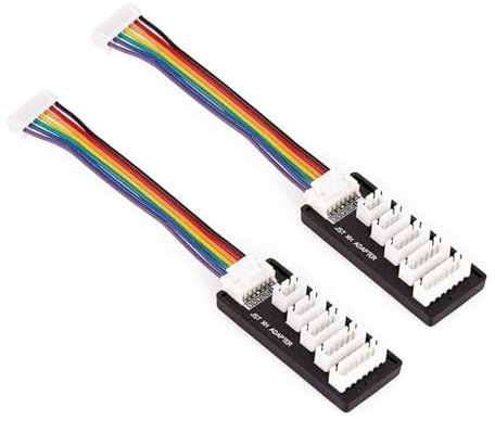 Switian 2er Set Balance Board Ladegerät 2S-6S - JST-XH Adapterplatine für RC LiPo Akkus | Kompatibel mit iMax/GForce/Hyperion | Inkl. 2 Boards + Kabel
