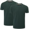 Charles Wilson 2 Pack Crew Neck T-Shirt (XL, Dark Green (0824))