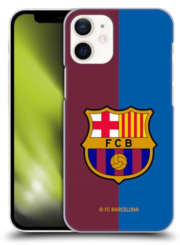 Head Case Designs Licenza Ufficiale FC Barcelona Home Kit per Stemma 2024/25 Custodia Cover Dura per Parte Posteriore Compatibile con Apple iPhone 12 Mini