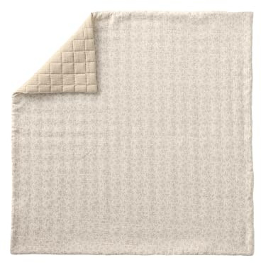 VERTBAUDET Decke / Boden für Laufgitter aus Baumwollgaze, Hygge, Beige, bedruckt, 100 x 100 cm