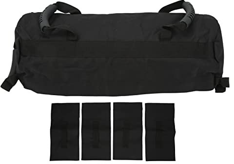 HHOZsafety Gewichtheber-Sandsack, verstellbares Gewicht, verschleißfest, Sandsack aus Oxford-Stoff, Trainingstasche mit 6 Griffen für das Training