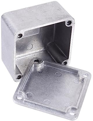 BIUDECO Effektpedal Box Aus Aluminium Robuste Druckguss-hülle Für Gitarreneffekte Für -projekte Und Musikinstrumente Leicht Zu Bearbeiten Langlebig Und Vielseitig