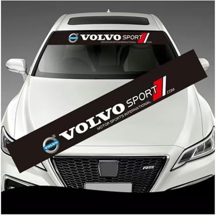 NBONNXML 1 Pcs Auto vorne Windschutzscheibe Aufkleber, für Volvo V40 Autoaufkleber Frontscheibe Sonnenblende Blendstreifen Aufkleber Tuning Car Sticker