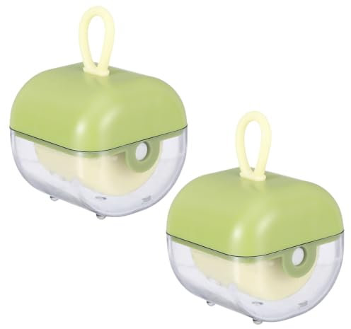 2 PCS Fusselrolle Wiederverwendbar, Lint Roller, Fusselroller, Tragbare Fusselrolle Tierhaare, Washable, Flusenroller für zu Hause und auf Reisen(Runden)