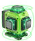 Nivel Laser Autonivelante 360 Grados, Nivel Láser Verde 16 Líneas, 2 x 360 Horizontal y 2 x 360 Verticales, 2 x Batería, Montaje en Pared, Control Remoto, Base Magnética, Soporte Giratorio