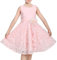 Sunny Fashion Robe Fille Rose Grand Fleur Traditionnel Formel Demoiselle d'honneur Anniversaire 7-8 Ans