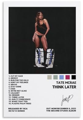 Tate Poster Mcrae Musikalbum, Retro-Cover, signiertes Poster für Zimmer, ästhetische Leinwand, Wandkunst, Schlafzimmerdekoration, 30 x 45 cm