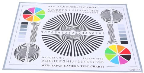 Lurrose Monitor Focus Test Chart for Camera Calibration Card Lens Test Chart and Lens Focus Adjustment Card for Camera