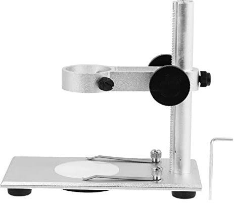 SEWACC Aluminiumlegierungs Mikroskop Halter mit Höhenverstellbarem Stativ Drehbar für USB Mikroskope Installieren und Leicht Tragbar für Experimente und