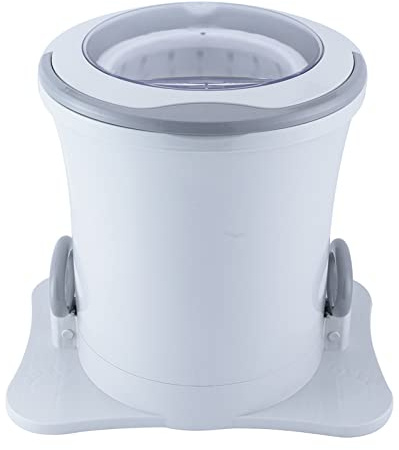 JMOUZHG Mini Hand Crank Washing Machine Dehydrator,Non-Electric Manual Portable Dryer Machine for Camping, Dorm (Blue)