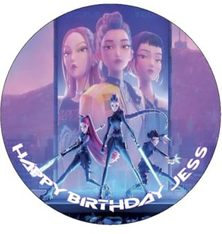 7.5 K POP Hunters Personalised PRE-CUT ICING Edible Cake Topper
