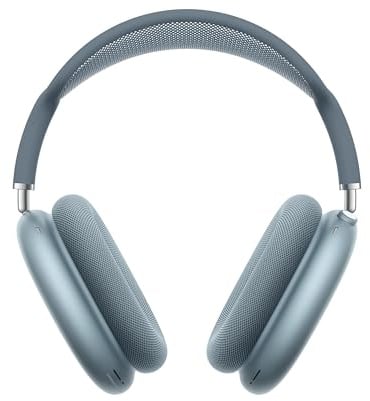 Apple AirPods Max 2, Cuffie wireless over-ear, Cancellazione attiva del rumore, Audio adattivo, Audio spaziale personalizzato, Traduzione in tempo reale - Azzurro