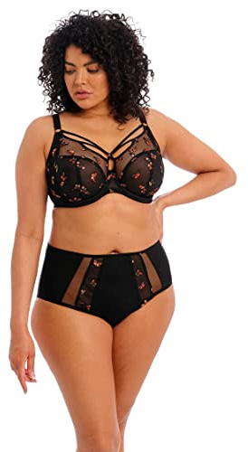 Elomi Women's Plus Size Sachi Full Brief, Black, XL