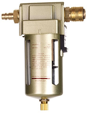 Filtre à air comprimé 1/2 14bar Séparateur d'eau Séparateur avec raccords rapides