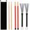 Vitasemcepli Set di 6 Bacchette Per Batteria 5a Drum Sticks in Legno d’Acero e in Bambù Retraibili Spazzola Per Batteria in filo d'Acciaio Metallici Adatto per la Musica Metal Rock Jazz Funk