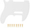 Transparente Acryl Gitarre Pickguard mit Schrauben für Telecaster TL Style E-Gitarre