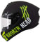 Broken Head Motoradhelm Adrenalin Therapy X4 - Sportlicher Integralhelm - Schwarz-Grün Matt - Größe XS (53-54 cm)