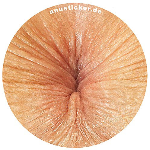 Anusticker 100 Aufkleber White Lustige Arschloch Sticker Scherzartikel Feiern Party Po anal Rosette Anussticker Anus Fastnacht Karneval Junggesellenabschied