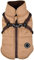 Puppia Hochwertiger Hundemantel für kleine Hunde und mittelgroße Hunde - wasserdicht und mit Fleece gefüttert für angenehme Wärme - Hundemantel mit Geschirr, Beige, L