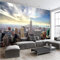 Papier peint USA New York Empire State Building bâtiments paysage mural mur fond Home Art décor papier peint 3d gris poster pierre photo salon chambre chambre enfant-250cm×170cm