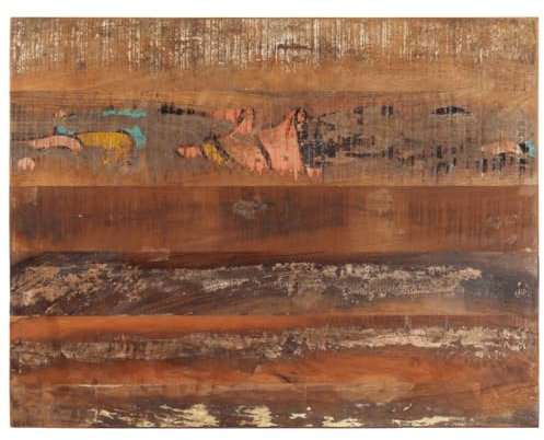 vidaXL Tischplatte Massivholzplatte Holzplatte Ersatztischplatte Holz Platte für Couchtisch Rechteckig 70x90cm 15-16mm Recyceltes Massivholz