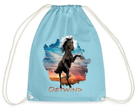 Spreadshirt Ostwind Der Große Orkan Ostwind Porträt Turnbeutel, One size, Aqua